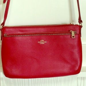Coach crossbody with removable pouch